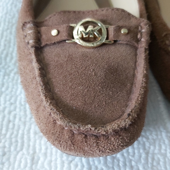 Michael Kors suede leather loafers flats brown - Picture 4 of 16